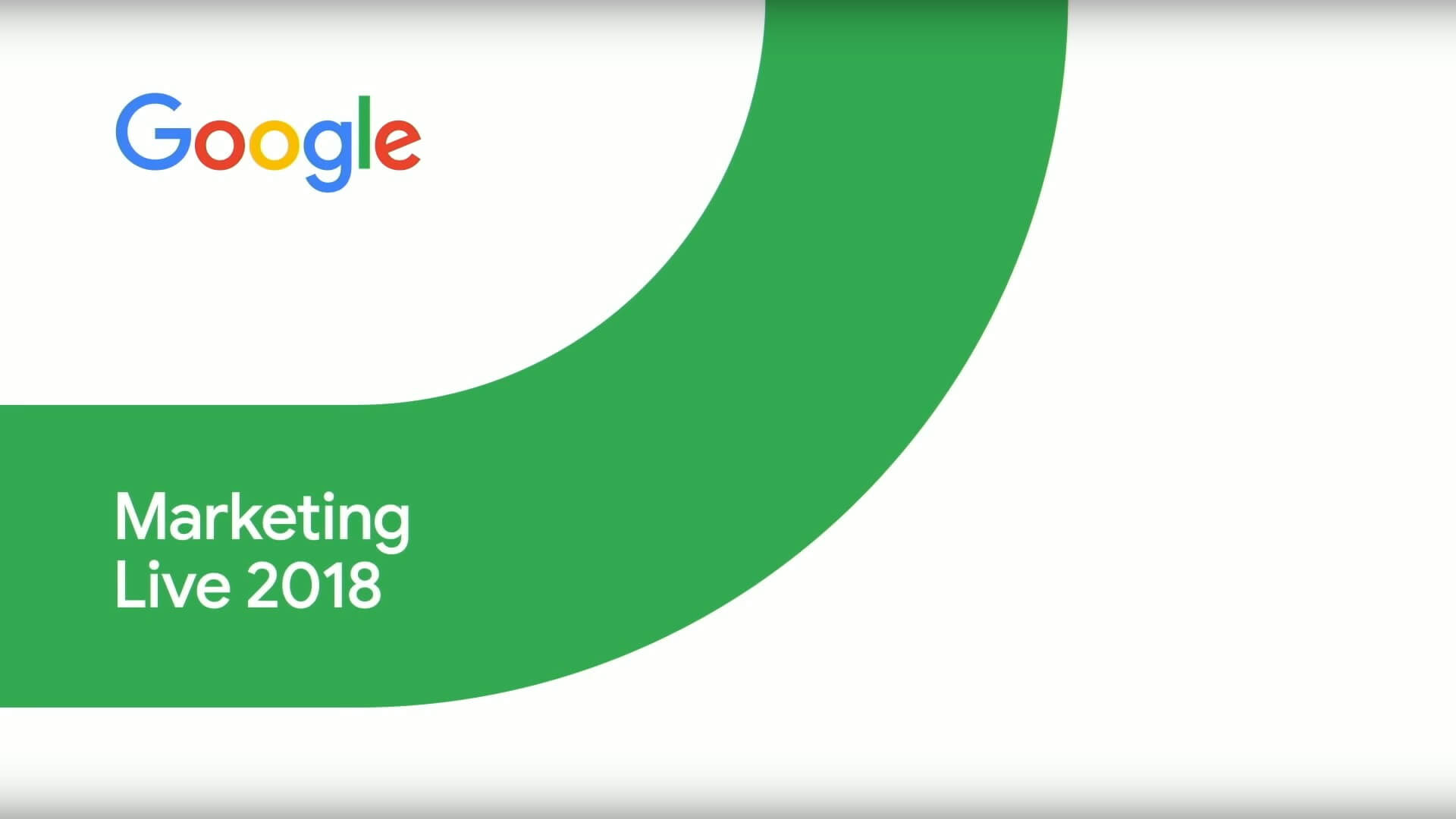 Google Marketing Live 2018