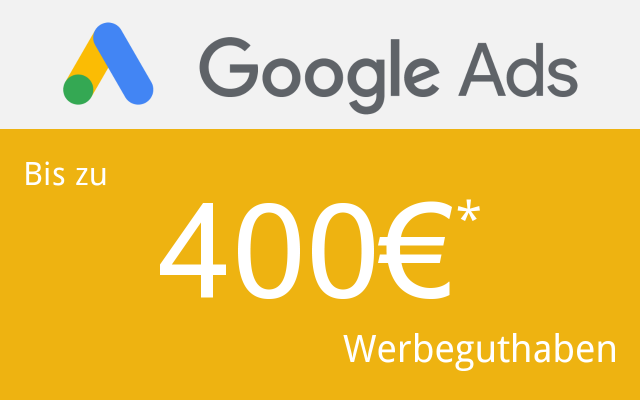 400 Euro Google Ads Gutschein